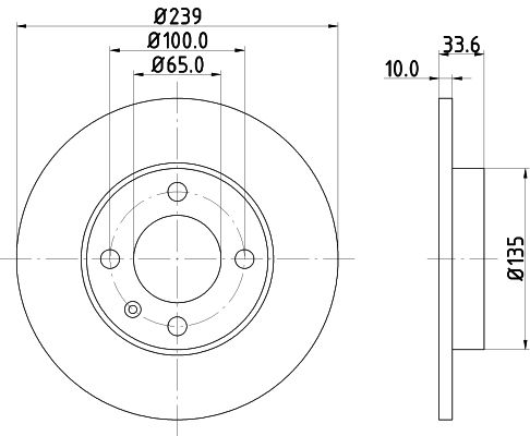 HELLA PAGID Тормозной диск 8DD 355 104-191